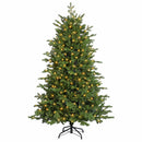 vidaXL Műanyag Hajtogatós Karácsonyfa 150 cm 150 LED Meleg fehér