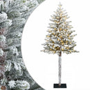 vidaXL Műanyag Hajtogatós Karácsonyfa 150 cm 150 LED Meleg fehér
