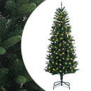 vidaXL Műanyag Hajtogatós Karácsonyfa 120 cm 150 LED Meleg fehér