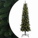 vidaXL Mű Karcsú Karácsonyi Fa 150 cm 150 LED Meleg fehér PE és PVC