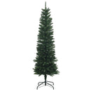 vidaXL Mű Karcsú Karácsonyi Fa 150 cm 150 LED Meleg fehér PE és PVC