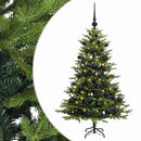 vidaXL Műkarácsonyfa gömbbel 120 cm 150 LED Meleg fehér PVC és fém