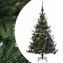 vidaXL Műkarácsonyfa gömbbel 150 cm 150 LED Meleg fehér PVC és fém
