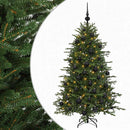 vidaXL Műkarácsonyfa gömbbel 120 cm 150 LED Meleg fehér PVC és fém