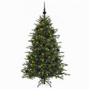 vidaXL Műkarácsonyfa gömbbel 120 cm 150 LED Meleg fehér PVC és fém