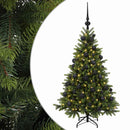 vidaXL Műkarácsonyfa gömbbel 150 cm 150 LED Meleg fehér PVC és fém