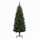 vidaXL Műfenyő gömbökkel 120 cm 150 LED Meleg fehér PE és PVC Green
