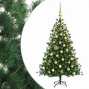 vidaXL Műkarácsonyfa gömbbel 120 cm 150 LED Meleg fehér PVC és Acél