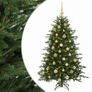 vidaXL Műkarácsonyfa gömbbel 150 cm 150 LED Meleg fehér PVC és fém