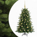 vidaXL Műkarácsonyfa gömbbel 150 cm 150 LED Meleg fehér PVC és fém