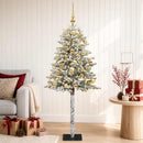 vidaXL Műfenyő gömbökkel 120 cm 150 LED Meleg fehér PVC és fém