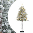 vidaXL Műfenyő gömbökkel 120 cm 150 LED Meleg fehér PVC és fém