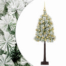 vidaXL Mű zsanéros karácsonyfa gömbökkel 150 cm 150 LED Meleg fehér