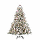 vidaXL Műkarácsonyfa gömbbel 120 cm 150 LED Meleg fehér PVC és fém
