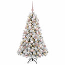 vidaXL Műkarácsonyfa gömbbel 120 cm 150 LED Meleg fehér PVC és fém
