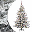 vidaXL Műkarácsonyfa gömbbel 120 cm 150 LED Meleg fehér PE és PVC
