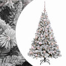 vidaXL Műkarácsonyfa gömbbel 120 cm 150 LED Meleg fehér PVC és fém