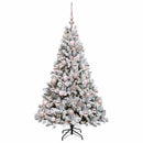 vidaXL Műkarácsonyfa gömbbel 150 cm 150 LED Meleg fehér PVC és fém