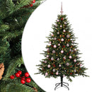 vidaXL Műkarácsonyfa gömbbel 120 cm 150 LED Meleg fehér PVC és fém