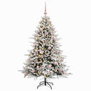 vidaXL Műkarácsonyfa gömbbel 120 cm 150 LED Meleg fehér PVC és fém