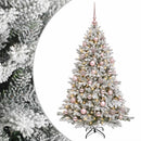 vidaXL Műkarácsonyfa gömbbel 150 cm 150 LED Meleg fehér PVC és fém