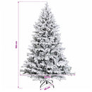 vidaXL Műkarácsonyfa gömbbel 150 cm 150 LED Meleg fehér PVC és fém