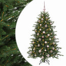vidaXL Műkarácsonyfa gömbbel 120 cm 150 LED Meleg fehér PVC és fém