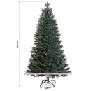 vidaXL Műfenyő gömbökkel 150 cm 150 LED Meleg fehér PVC és fém Zöld
