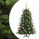 vidaXL Műkarácsonyfa gömbbel 150 cm 150 LED Meleg fehér PVC és fém