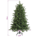 vidaXL Műkarácsonyfa gömbbel 150 cm 150 LED Meleg fehér PVC és fém