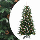 vidaXL Műanyag Hajtogatós Karácsonyfa 150 cm 150 LED Meleg fehér
