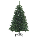 vidaXL Műkarácsonyfa középzöld gömbökkel 150 cm 150 LED Meleg fehér