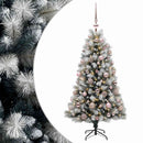 vidaXL Mű zsanéros karácsonyfa gömbökkel 120 cm 150 LED Meleg fehér