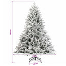 vidaXL Műkarácsonyfa gömbbel 150 cm 150 LED Meleg fehér PVC és fém