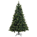 vidaXL Műkarácsonyfa gömbbel 150 cm 150 LED Meleg fehér PVC és fém