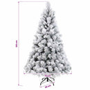 vidaXL Műkarácsonyfa gömbbel 120 cm 150 LED Meleg fehér PVC és fém