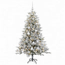 vidaXL Műkarácsonyfa gömbbel 150 cm 150 LED Meleg fehér PVC és fém