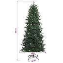 vidaXL Műkarácsonyfa gömbbel 150 cm 150 LED Meleg fehér PVC és PE Zöld