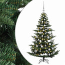vidaXL Műkarácsonyfa gömbbel 120 cm 150 LED Meleg fehér PE és PVC Zöld