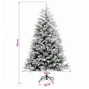 vidaXL Műfenyő gömbökkel 150 cm 150 LED Meleg fehér PVC és fém