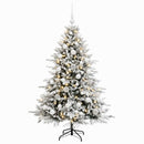 vidaXL Műkarácsonyfa gömbbel 150 cm 150 LED Meleg fehér PVC és fém