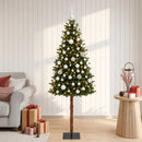 vidaXL Műfenyő gömbökkel 150 cm 150 LED Meleg fehér PVC és fém Zöld