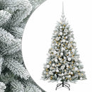 vidaXL Műfenyő gömbökkel 120 cm 150 LED Meleg fehér PVC és fém