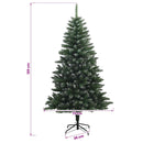 vidaXL Műfenyő gömbökkel 120 cm 150 LED Meleg fehér PVC és fém