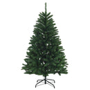 vidaXL Műkarácsonyfa középzöld gömbökkel 150 cm 150 LED Meleg fehér
