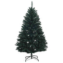 vidaXL Sötétzöld műkarácsonyfa gömbökkel 150 cm 150 LED Meleg fehér