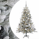 vidaXL Műfenyő gömbökkel 150 cm 150 LED Meleg fehér PVC és fém