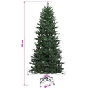 vidaXL Műkarácsonyfa gömbbel 120 cm 150 LED Meleg fehér PVC és PE Zöld