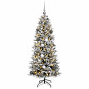 vidaXL Műkarácsonyfa gömbbel 120 cm 150 LED Meleg fehér PVC és PE
