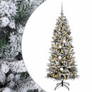 vidaXL Műkarácsonyfa gömbbel 150 cm 150 LED Meleg fehér PVC és PE